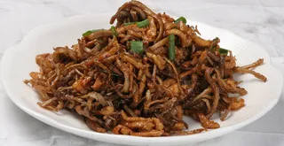 01 茶树菇炒鸭丝 汇源饺子城