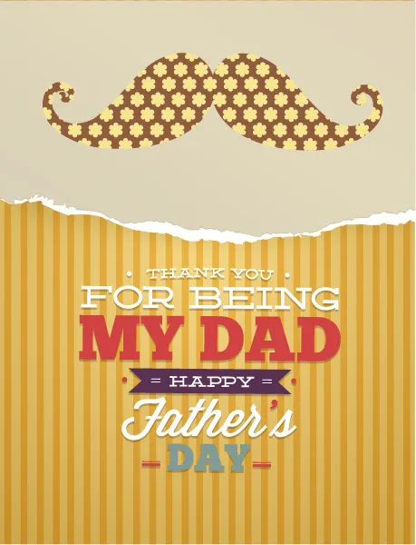 父亲节英文艺术字 eps,ai矢量模版下载