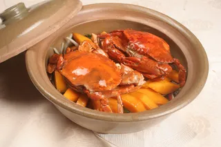 38沙茶焗蟹煲-张生粥记