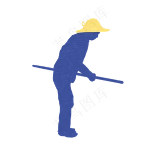劳动剪影png