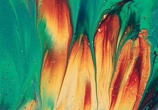 抽象艺术油漆颜料混色流体简笔背景