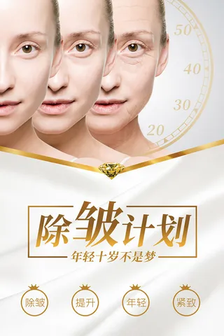 除皱美容宣传海报
