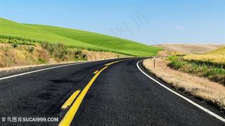 道路风景画壁纸