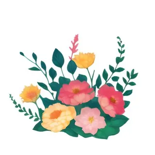 花花丛绿叶免抠