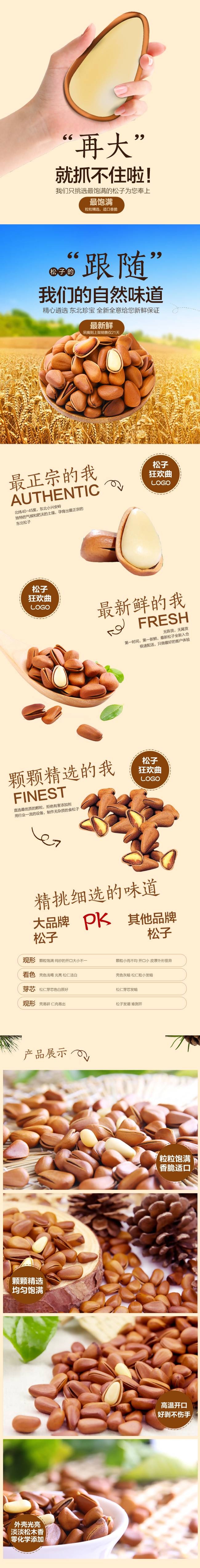 淘宝天猫电商坚果店铺详情页