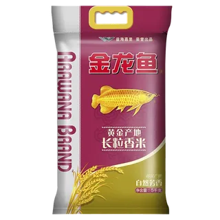 金龙鱼长粒香米5千克超市商品白底图免抠实物摄影png格式图片透明底