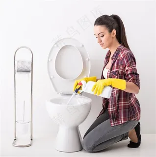 清洁马桶高清图片