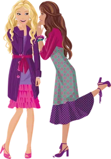 时尚女郎卡通简笔