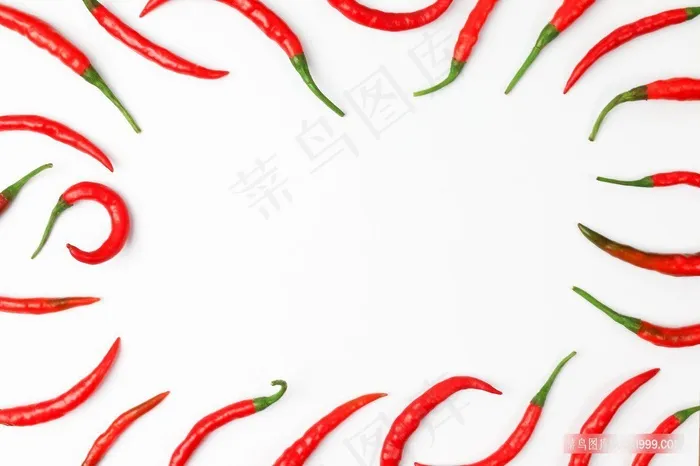 红辣椒包围摄影背景素材