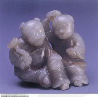 中华传统-交谈的小孩