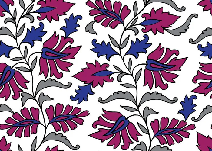 花卉唯美手绘花朵面料纹理手机壳布料面料印花服装矢量图案素材ai矢量模版下载