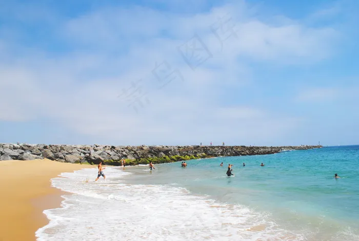 海岸风景摄影图