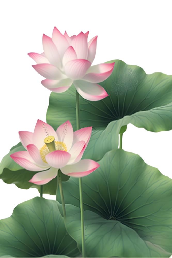 荷花荷叶莲花免抠(1266x1900)
