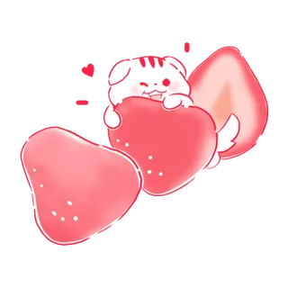 猫咪爱心卡通