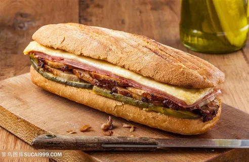 美味的三明治美食高清图片