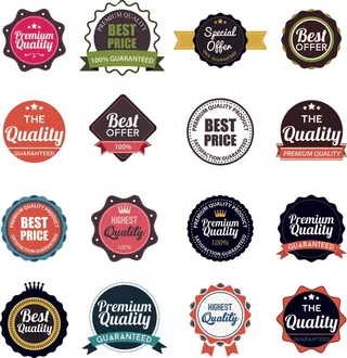 免抠促销标签矢量