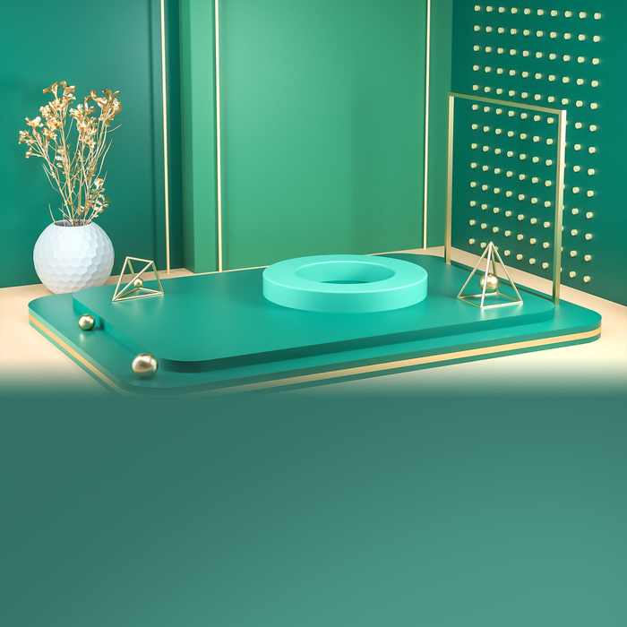 立体C4D场景电商首页主图直通车促销banner海报背景PSD素材