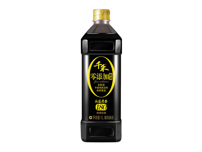 千禾_零添加酱油2超市商品白底图免抠实物摄影png格式图片透明底