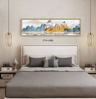 轻奢晶瓷装饰画客厅沙发背景墙卧室床头挂画酒店样板间房间模型现代抽象风