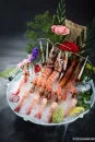 高清日本料理基围虾冷盘美食图片