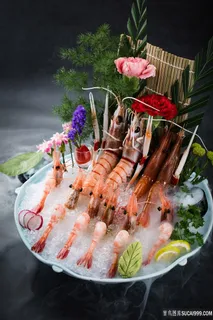 高清日本料理基围虾冷盘美食图片 高清日本料理基围虾冷盘美食图片