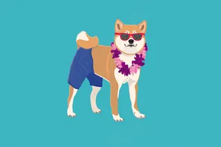 卡通狗素材柴犬背景动物