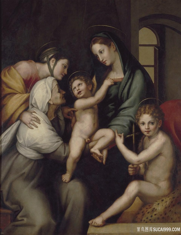 拉斐尔-圣家族，德利姆帕纳塔油画图片