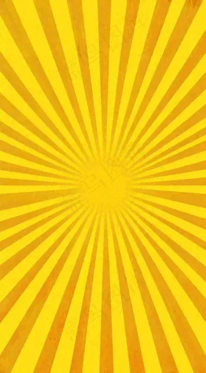 黄色渐变旋转放射背景
