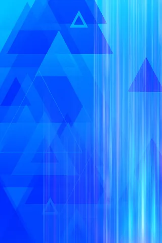 蓝色抽象光线三角科技风背景
