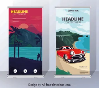 易拉宝样机 易拉宝效果图