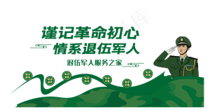 退役军人服务站文化墙