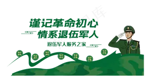 退役军人服务站文化墙