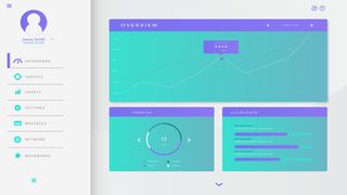 可视化大数据科技网页后台管理图表软件AI界面PSD模版素材源文件