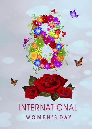三八妇女节女神节贺卡素材