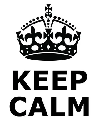 保持冷静 PNG免抠