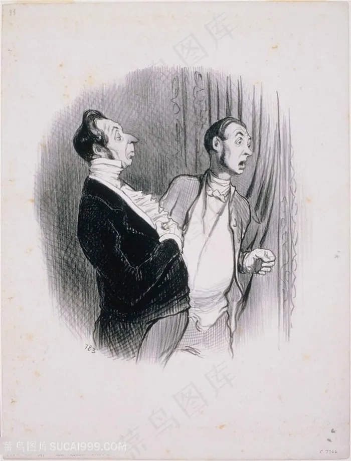 奥诺 · 杜米埃(1808-1879)-《新生活的美丽》手绘插画