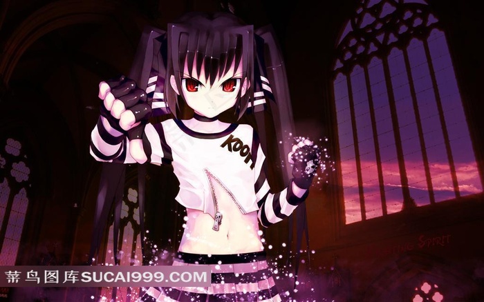 卡通美少女素材