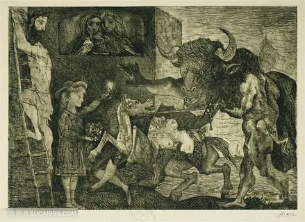 毕加索作品抽象油画图片