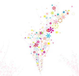 花型植物线条素材