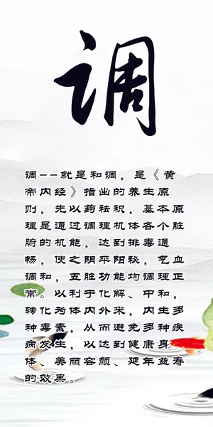调 养生展板制作