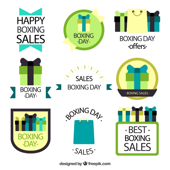 免抠彩色节礼日标签