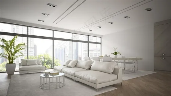 时尚简约客厅装修效果高清图片