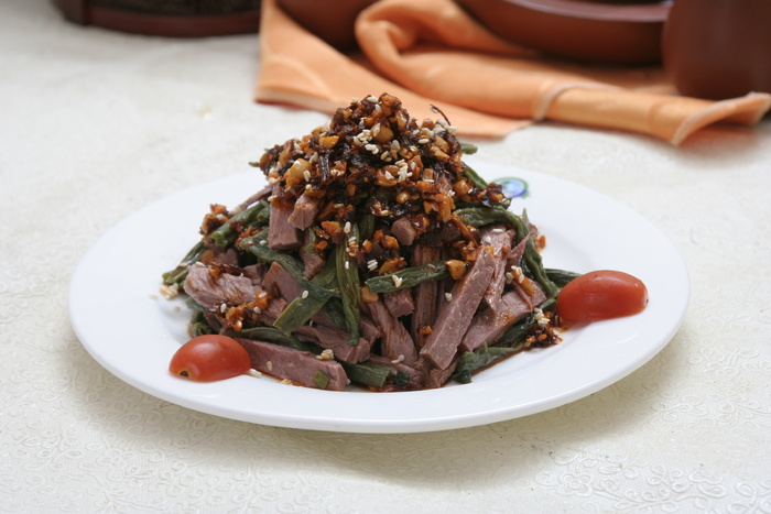 干拌驴肉 22元