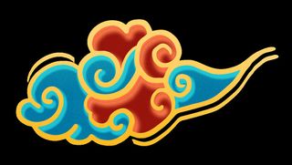 中国风中式国潮敦煌云纹祥云插画图案云朵云彩元素PSDAI设计素材