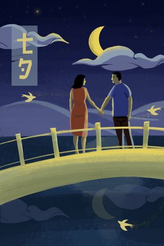 情人节海报七夕海报