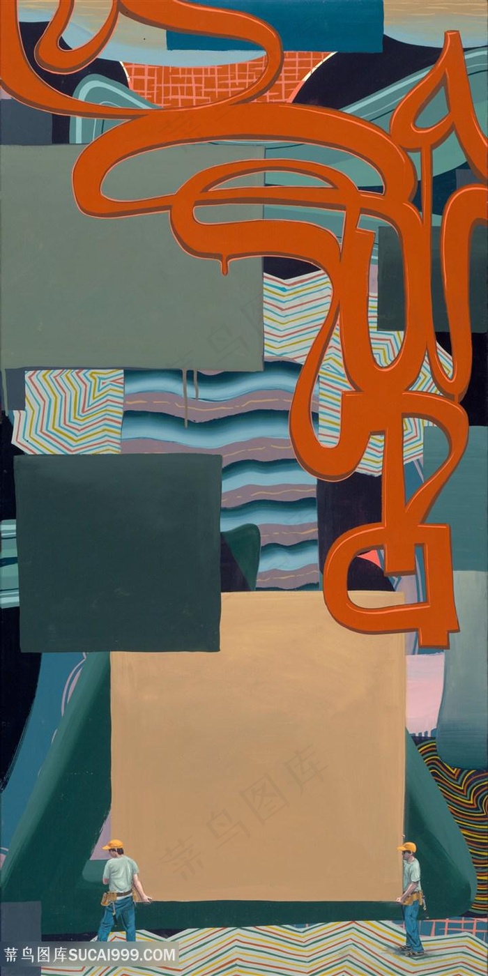 双人组2005年艺术挂画装饰画