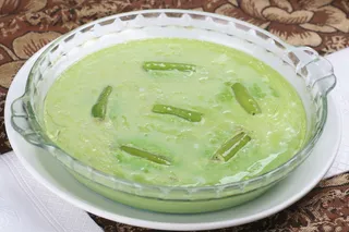 菜汁蒸牛骨髓 (1)