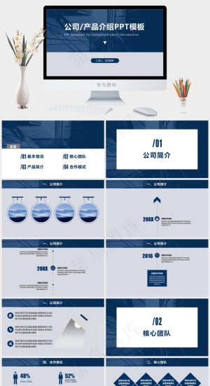 公司产品介绍企业宣传文化路演PPT模板预览图