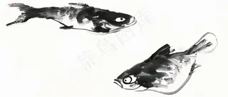 鱼虾蟹龟绘画素材