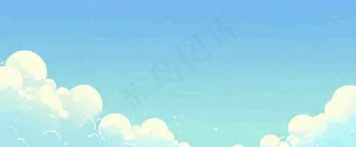 清新蓝天白云天空